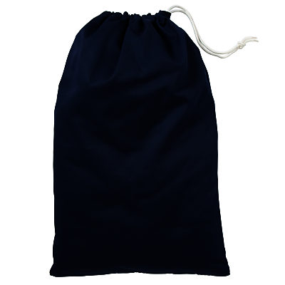 School Drawstring Linen Bag, Navy